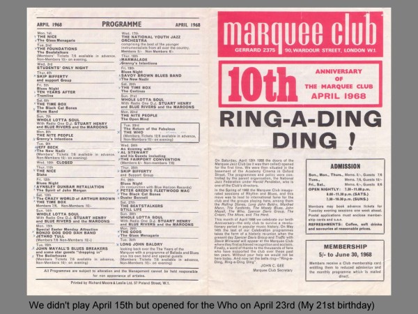 APRIL 1968 FRONT