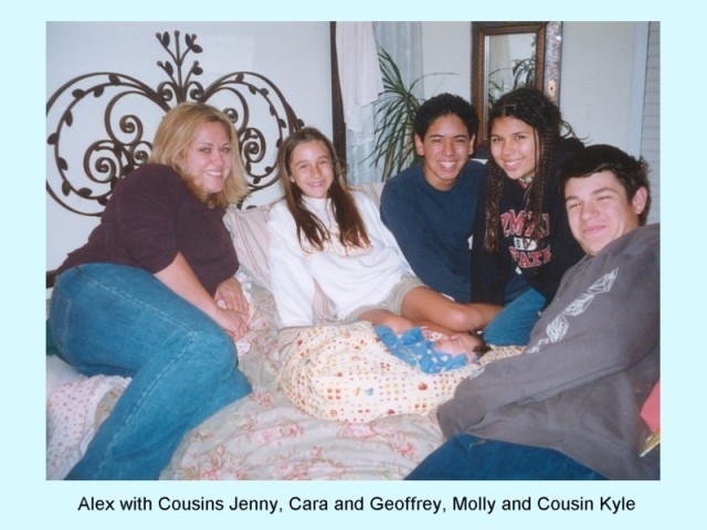 ALEX WITH HIS COUSINS