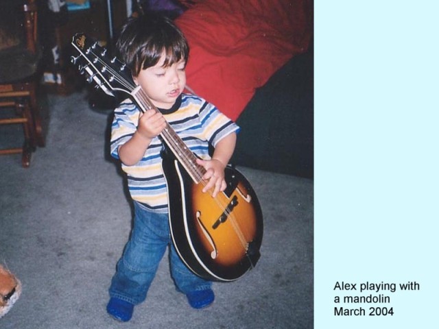 ALEX WITH A MANDOLIN