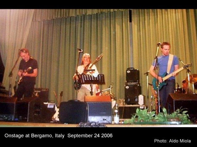 ONSTAGE IN BERGAMO, ITALY