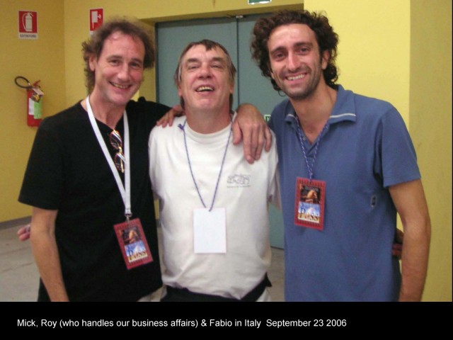 MICK, ROY & FABIO IN ITALY