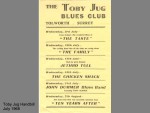 TOBY JUG HANDBILL