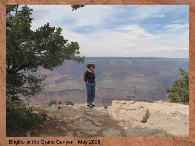BRIGITTE AT THE GRAND CANYON