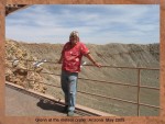 GLENN AT METEOR CRATER