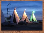 WIGWAM MOTEL AT NIGHT