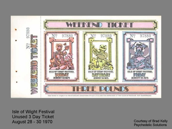 ISLE OF WIGHT 3 DAY TICKET