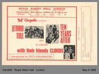ROYAL ALBERT HALL HANDBILL