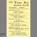 TOBY JUG HANDBILL