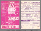 SUNBURY FESTIVAL HANDBILL