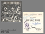 SIGNED BUSINESS CARD 