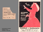 SOUTHAMPTON HANDBILL AND TICKET