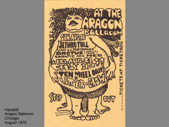 ARAGON BALLROOM HANDBILL