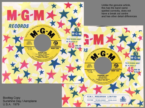 U.S. SUNSHINE DAY BOOTLEG 45