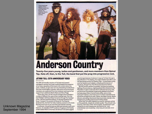 25TH ANNIVERSARY ARTICLE