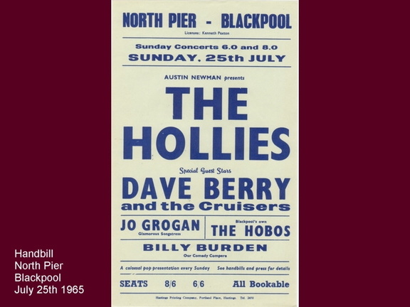 NORTH PIER HANDBILL JULY 25 1965