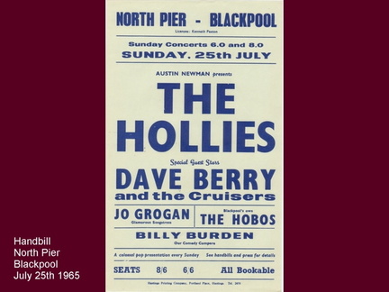 NORTH PIER HANDBILL JULY 25 1965