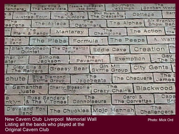 CAVERN CLUB MEMORIAL WALL