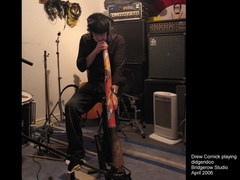 DREW PLAYS THE DIDGERIDOO