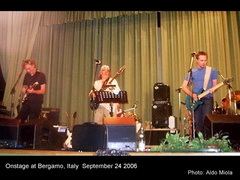 ONSTAGE IN BERGAMO, ITALY