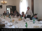 AT DINNER IN ITALY