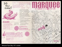 MARQUEE FLYER MAY 1971