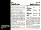 BATTLE HYMN PROMO INSERT