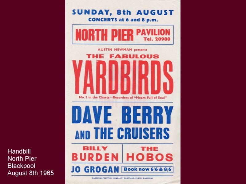 NORTH PIER HANDBILL AUGUST 8 1965